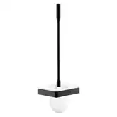Ёршик подвесной Axor Universal Accessories, satin black/стекло белое, матовое (42835350)