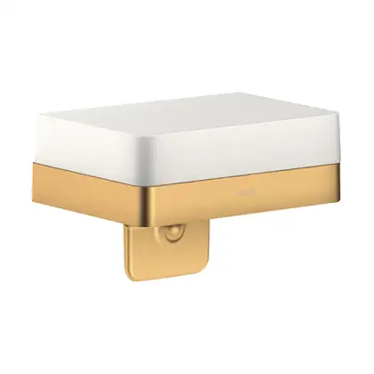 Мыльница Axor Universal Accessories, матовое золото/стекло матовое (42819250) фото 1 Aquada.com.ua