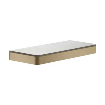 Полочка 300 мм Axor Universal Accessories, матовая бронза/стекло матовое (42838140) фото 1 Aquada.com.ua