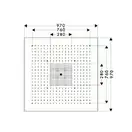 Верхний душ Axor ShowerHeaven 720 x 720 мм, без подсветки, ¾’ (10621800) фото 3 Aquada.com.ua