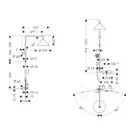 Душевая с термостатом Axor Showers/Front Showerpipe (цвет - матовая бронза) (26020140) фото 2 Aquada.com.ua