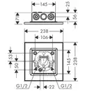 Верхний душ 250 х 250 мм Axor ShowerSolutions (цвет - хром), 1 вид струи (35309000) фото 3 Aquada.com.ua