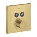 Термостат на 2 потребителя, скрытого монтажа Axor ShowerSelect (цвет - матовое золото) (36715250) фото 1 Aquada.com.ua