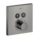Термостат на 2 потребителя, скрытого монтажа Axor ShowerSelect (цвет - полированный чёрный хром) (36715330) фото 1 Aquada.com.ua