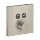 Термостат на 2 потребителя, скрытого монтажа Axor ShowerSelect (цвет - матовый никель) (36715820) фото 1 Aquada.com.ua