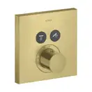 Термостат на 2 потребителя, скрытого монтажа Axor ShowerSelect (цвет - матовая латунь) (36715950) фото 1 Aquada.com.ua