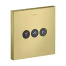 Вентиль скрытого монтажа для 3 потребителей Axor ShowerSelect (цвет - матовая латунь) (36717950) фото 1 Aquada.com.ua