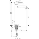 Смеситель для раковины Axor Uno2 (цвет - хром) (38025000) фото 3 Aquada.com.ua