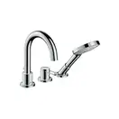 Смеситель на борт ванны, на 3 отверстия Axor Uno (цвет - хром) (38436000) фото 1 Aquada.com.ua