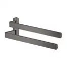 Двойной полотенцедержатель 409 мм Axor Universal Accessories, матовый чёрный хром (42821340) фото 1 Aquada.com.ua