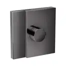 Термостат для душа, алмазная резка HighFlow Axor Edge (цвет - полированный чёрный хром) (46741330) фото 1 Aquada.com.ua