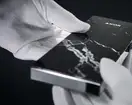 Смеситель на борт ванны Axor MyEdition (цвет - хром/мрамор), с душевым гарнитуром (47432000+47913000) фото 3 Aquada.com.ua