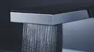 Смеситель для ванны напольный Axor MyEdition (цвет - хром/чёрное стекло), с душевым гарнитуром (47440600) фото 2 Aquada.com.ua