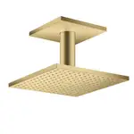 Верхний душ 250 х 250 мм Axor ShowerSolutions (цвет - матовое золото), 2 вида струи (35312250)
