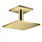 Верхний душ 250 х 250 мм Axor ShowerSolutions (цвет - полированное золото), 2 вида струи (35312990)