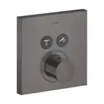 Термостат на 2 потребителя, скрытого монтажа Axor ShowerSelect (цвет - матоый чёрный хром) (36715340)
