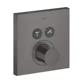 Термостат на 2 потребителя, скрытого монтажа Axor ShowerSelect (цвет - матоый чёрный хром) (36715340)