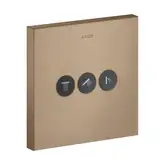 Вентиль скрытого монтажа для 3 потребителей Axor ShowerSelect (цвет - матовое красное золото) (36717310)