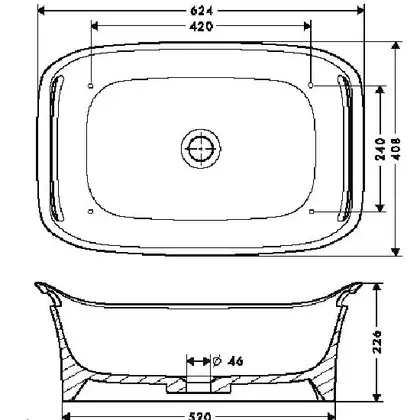 Накладная раковина Axor(Hansgrohe) Urquiola (11300000) фото 2 Aquada.com.ua Накладная раковина Axor(Hansgrohe) Urquiola (11300000) фото 2 Aquada.com.ua