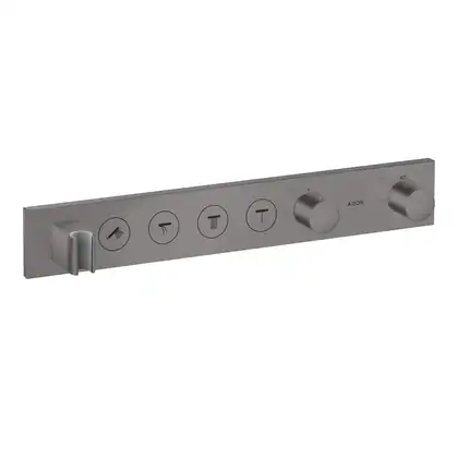 Термостат для скрытого монтажа Axor ShowerSolutions 600/90 на 4 потребителя (цвет - матовый чёрный хром) (18357340) фото 1 Aquada.com.ua Термостат для скрытого монтажа Axor ShowerSolutions 600/90 на 4 потребителя (цвет - матовый чёрный хром) (18357340) фото 1 Aquada.com.ua