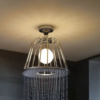 Верхний душ с лампой, 1 вид струи Axor LampShower d= 275 мм (26032000) фото 2 Aquada.com.ua