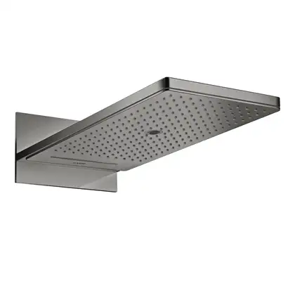 Верхний душ 580 х 250 мм Axor ShowerSolutions (цвет - полированный чёрный хром), 3 вида струи (35283330) фото 1 Aquada.com.ua