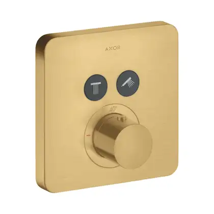 Термостатический смеситель для душа Axor ShowerSelect (цвет - матовое золото) (36707250) фото 1 Aquada.com.ua