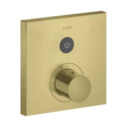 Термостат на 1 потребитель, скрытого монтажа Axor ShowerSelect (цвет - матовая латунь) (36714950) фото 1 Aquada.com.ua Термостат на 1 потребитель, скрытого монтажа Axor ShowerSelect (цвет - матовая латунь) (36714950) фото 1 Aquada.com.ua