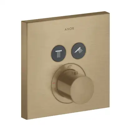 Термостат на 2 потребителя, скрытого монтажа Axor ShowerSelect (цвет - матовая бронза) (36715140) фото 1 Aquada.com.ua Термостат на 2 потребителя, скрытого монтажа Axor ShowerSelect (цвет - матовая бронза) (36715140) фото 1 Aquada.com.ua