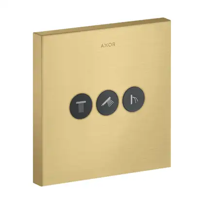 Вентиль скрытого монтажа для 3 потребителей Axor ShowerSelect (цвет - матовое золото) (36717250) фото 1 Aquada.com.ua Вентиль скрытого монтажа для 3 потребителей Axor ShowerSelect (цвет - матовое золото) (36717250) фото 1 Aquada.com.ua