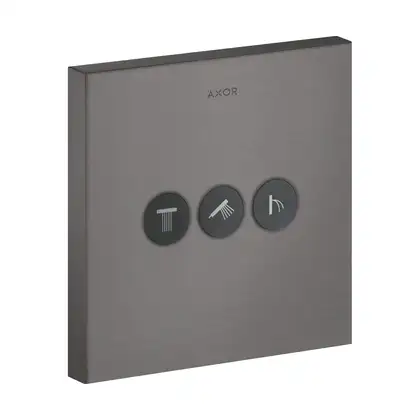 Вентиль скрытого монтажа для 3 потребителей Axor ShowerSelect (цвет - матовый чёрный хром) (36717340) фото 1 Aquada.com.ua Вентиль скрытого монтажа для 3 потребителей Axor ShowerSelect (цвет - матовый чёрный хром) (36717340) фото 1 Aquada.com.ua