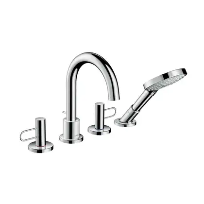 Смеситель на борт ванны, на 4 отверстия Axor Uno (цвет - хром) (38445000) фото 1 Aquada.com.ua Смеситель на борт ванны, на 4 отверстия Axor Uno (цвет - хром) (38445000) фото 1 Aquada.com.ua