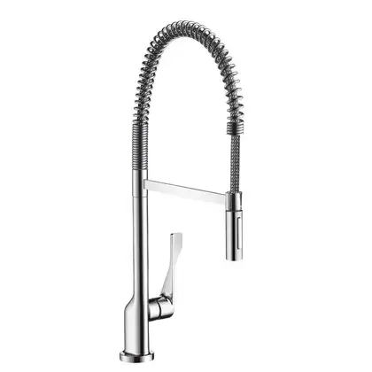 Смеситель для кухни, выдвижной гибкий излив Axor Citterio (39840000) фото 1 Aquada.com.ua Смеситель для кухни, выдвижной гибкий излив Axor Citterio (39840000) фото 1 Aquada.com.ua