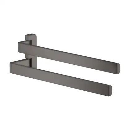 Двойной полотенцедержатель 409 мм Axor Universal Accessories, матовый чёрный хром (42821340) фото 1 Aquada.com.ua Двойной полотенцедержатель 409 мм Axor Universal Accessories, матовый чёрный хром (42821340) фото 1 Aquada.com.ua