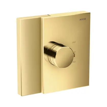 Термостат для душа HighFlow Axor Edge (цвет - полированное золото) (46740990) фото 1 Aquada.com.ua