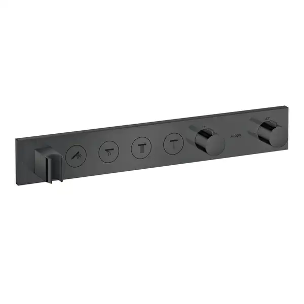 Термостат для скрытого монтажа Axor ShowerSolutions 600/90 на 4 потребителя (цвет - RAL9005MATT) (18357RAL9005MATT) фото 1 Aquada.com.ua Термостат для скрытого монтажа Axor ShowerSolutions 600/90 на 4 потребителя (цвет - RAL9005MATT) (18357RAL9005MATT) фото 1 Aquada.com.ua