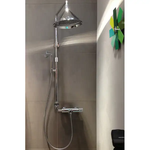 Душевая с термостатом Axor Showers/Front Showerpipe цвет Polished Red Gold (26020000) фото 4 Aquada.com.ua