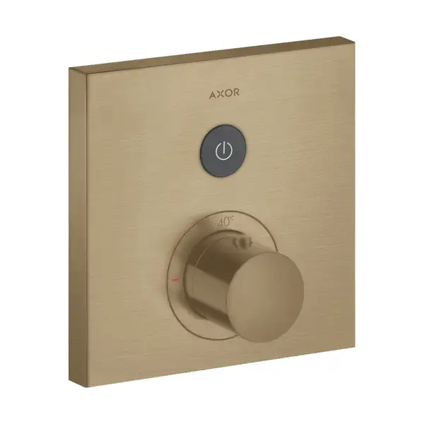 Термостат на 1 потребитель, скрытого монтажа Axor ShowerSelect (цвет - матовая бронза) (36714140) фото 1 Aquada.com.ua