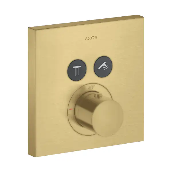 Термостат на 2 потребителя, скрытого монтажа Axor ShowerSelect (цвет - матовое золото) (36715250) фото 1 Aquada.com.ua Термостат на 2 потребителя, скрытого монтажа Axor ShowerSelect (цвет - матовое золото) (36715250) фото 1 Aquada.com.ua