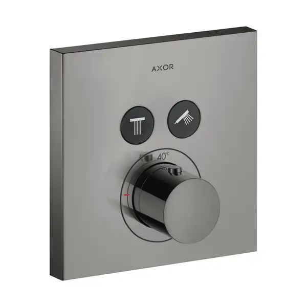 Термостат на 2 потребителя, скрытого монтажа Axor ShowerSelect (цвет - полированный чёрный хром) (36715330) фото 1 Aquada.com.ua Термостат на 2 потребителя, скрытого монтажа Axor ShowerSelect (цвет - полированный чёрный хром) (36715330) фото 1 Aquada.com.ua