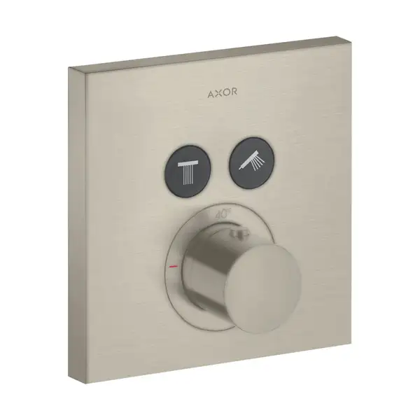 Термостат на 2 потребителя, скрытого монтажа Axor ShowerSelect (цвет - матовый никель) (36715820) фото 1 Aquada.com.ua Термостат на 2 потребителя, скрытого монтажа Axor ShowerSelect (цвет - матовый никель) (36715820) фото 1 Aquada.com.ua