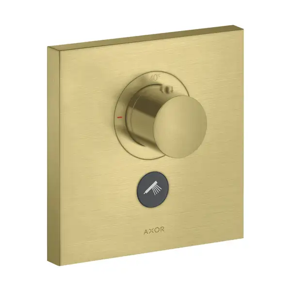 Термостат скрытого монтажа на 1 потребитель Axor ShowerSelect (цвет - матовая латунь) (36716950) фото 1 Aquada.com.ua Термостат скрытого монтажа на 1 потребитель Axor ShowerSelect (цвет - матовая латунь) (36716950) фото 1 Aquada.com.ua