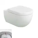 Унитаз с функцией биде Flaminia App Goclean (безободковый), с сиденьем Soft Close (AP118G+ERWCB+QKCW03) фото 1 Aquada.com.ua