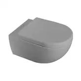 Унитаз подвесной Goclean® (безободковый) Flaminia App с сиденьем Soft Close Grigio Lava (AP118G+QKCW03 Grigio Lava)