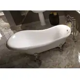 Ванна из искуственного камня Flaminia Evergreen 170 х 80 см + ножки (EG170)