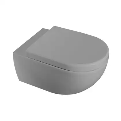 Унитаз подвесной Goclean® (безободковый) Flaminia App с сиденьем Soft Close Grigio Lava (AP118G+QKCW03 Grigio Lava) фото 1 Aquada.com.ua Унитаз подвесной Goclean® (безободковый) Flaminia App с сиденьем Soft Close Grigio Lava (AP118G+QKCW03 Grigio Lava) фото 1 Aquada.com.ua