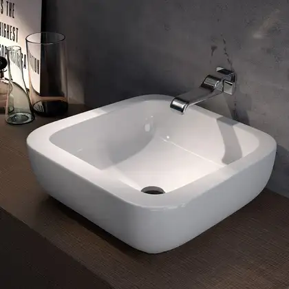 Раковина накладная на столешницу Flaminia Como 51 х 48 х h16 см (CM51A) фото 1 Aquada.com.ua Раковина накладная на столешницу Flaminia Como 51 х 48 х h16 см (CM51A) фото 1 Aquada.com.ua