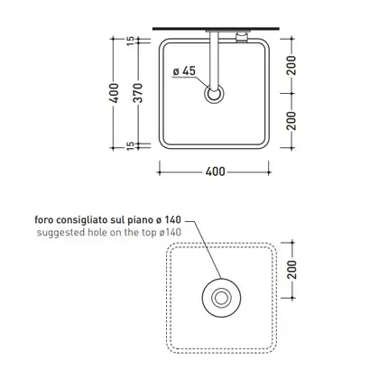Раковина накладная на столешницу Flaminia Miniwash 40 х 40 х h13 см (MWL40) фото 2 Aquada.com.ua Раковина накладная на столешницу Flaminia Miniwash 40 х 40 х h13 см (MWL40) фото 2 Aquada.com.ua