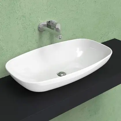 Раковина накладная на столешницу Flaminia Nuda Slim 75 х 43 х h14,5 см (ND75A) фото 1 Aquada.com.ua Раковина накладная на столешницу Flaminia Nuda Slim 75 х 43 х h14,5 см (ND75A) фото 1 Aquada.com.ua