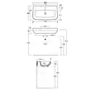 Раковина подвесная Simas Baden Baden 80 х 45 см, чёрный матовый (BB12) фото 2 Aquada.com.ua